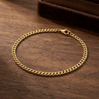 Elite Micro Gold Cuban Bracelet with elegant 3mm gold links