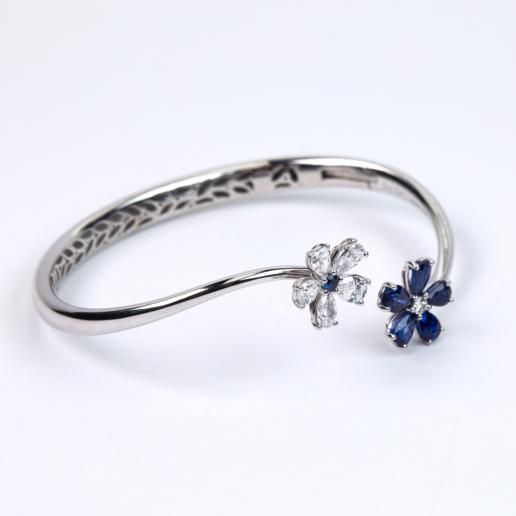 Flexible Blue and White Diamond Bracelet *Reliable Gold, Providence, RI  Reliable Gold Ltd.