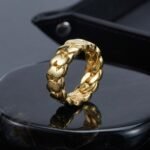 Gold Cuban Ring for everyday wear