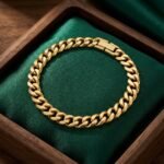 5mm Gold Cuban Bracelet with classic Cuban link design