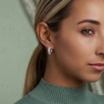 Silver Radiant Earrings with classic huggie design
