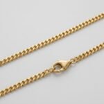 Micro Gold Cuban Chain with classic Cuban link design