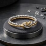 Mother & Daughter Bond Ring with silver and gold intertwined bands