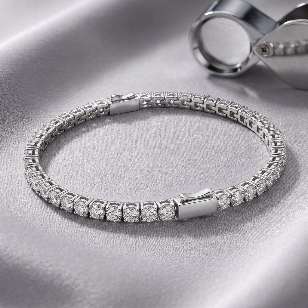 3mm-silver-tennis-bracelet-luxury 3mm Silver Tennis Bracelet for everyday elegance
