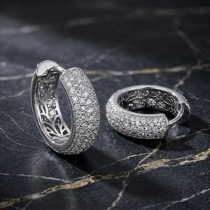 Silver Eternity Earrings for everyday elegance