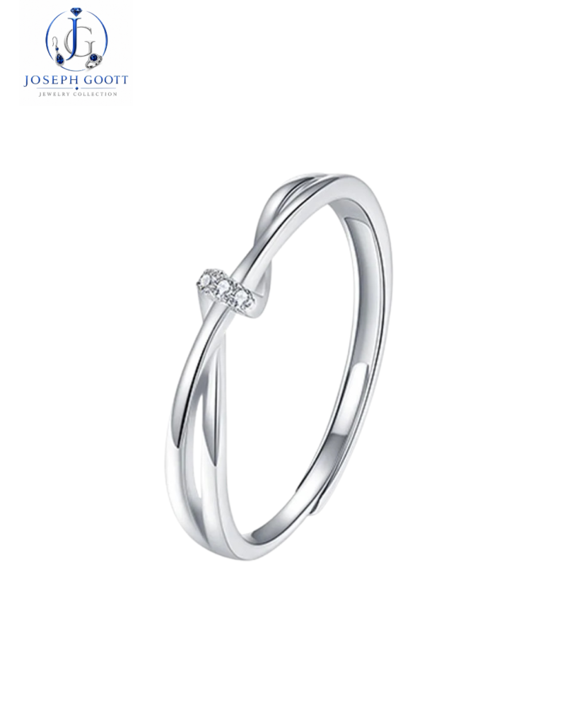 Joseph Goott adjustable promise rings with cubic zircon