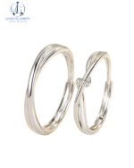 Joseph Goott matching sterling silver rings for couples