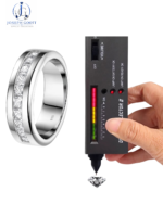 Newshe Moissanite Men's Wedding Band for weddings and anniversaries