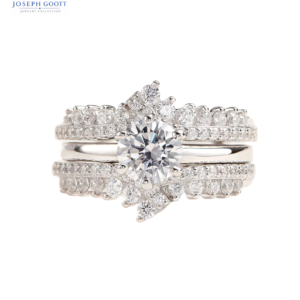 Joseph Goott Newshe Moissanite Bridal Ring Set for women